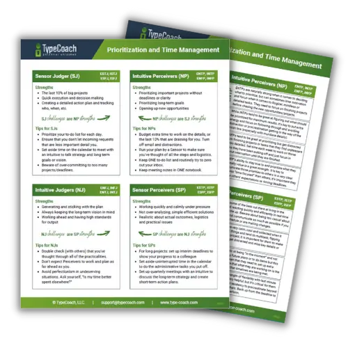 Prioritization and Time Management Laminate