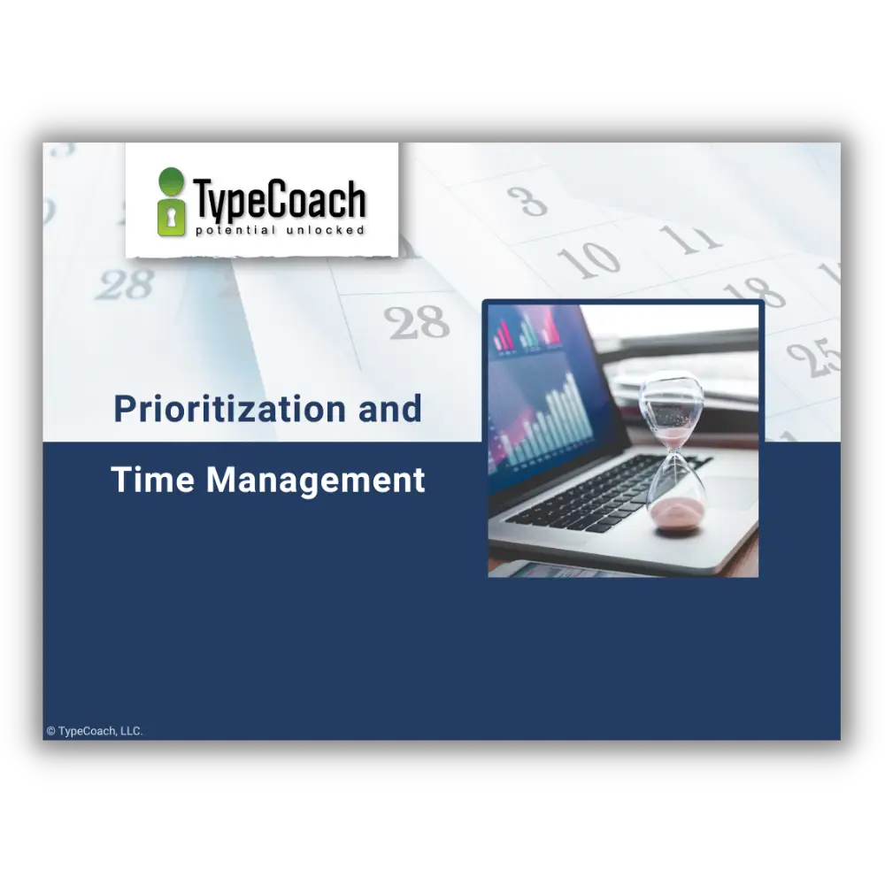 Type Master Classes -Prioritization and Time Management