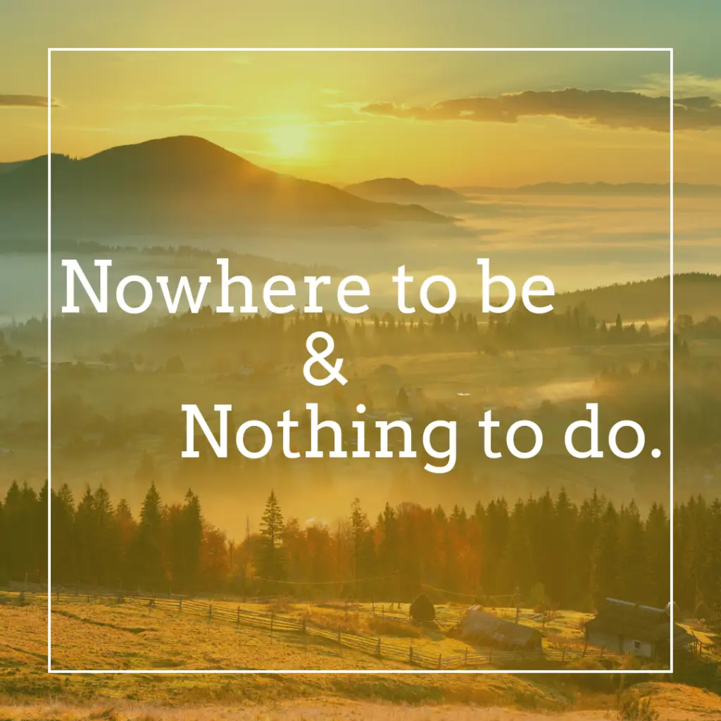 Nowhere to Be: Avoiding Burn-out