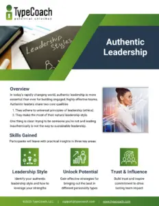 Authentic Leadership Brochure