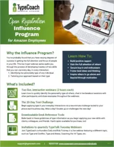 Programa de Influência TypeCoach para a Amazon